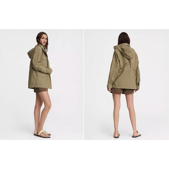 (4) $395 Rag & Bone M65 Field Jacket in Green Moss - Picture 3 of 6